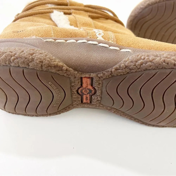 Earth Paula II Brown Suede Wrap Boot Faux Shearling Women’s‎ Size 10 Winter Warm - Picture 5 of 11